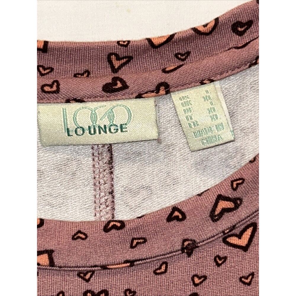 LOGO Lounge Lori Goldstein Size Lg Pink Heart Print Sleeveless Tunic Tank Top - Picture 4 of 10